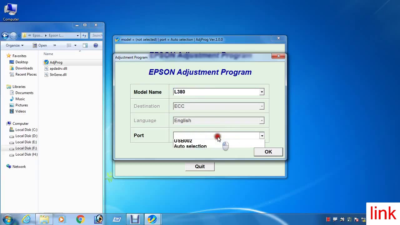 epson l380 resetter software free download